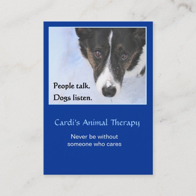 Animal Therapy Business Card (Front)