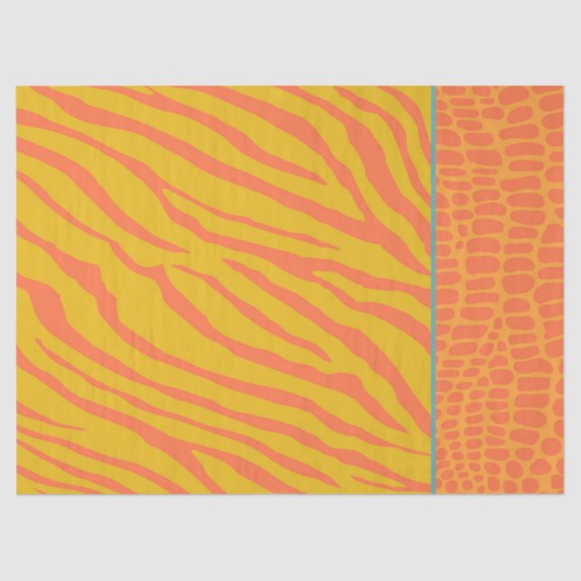 Animal Tiger Print Kids Teens Tropical Gift Fun Tissue Paper (Front)