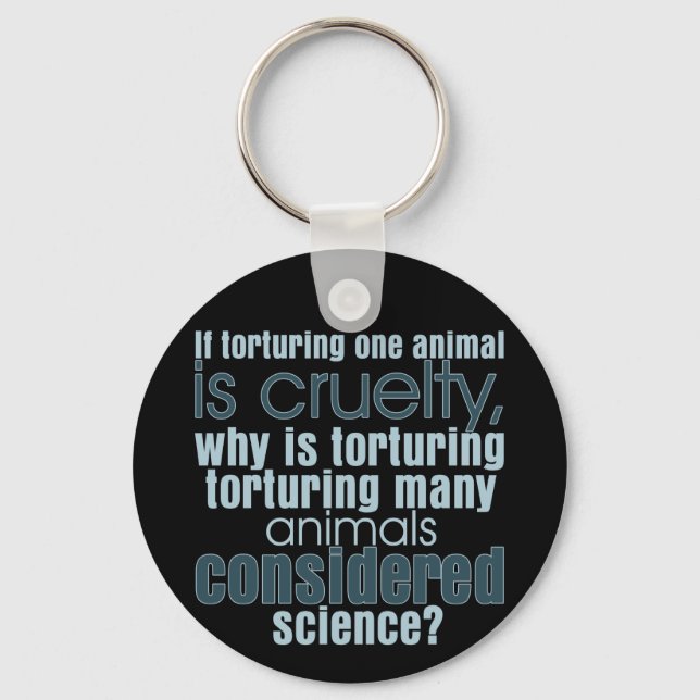 Animal Torture Key Ring (Front)