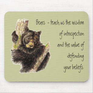 Animal Totem, Bears Nature, Spirit Guide Mouse Mat