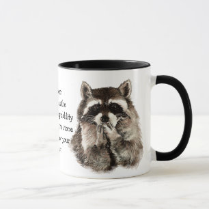 Animal Totem, Spiritual, Inspiration Cute Racoon Mug