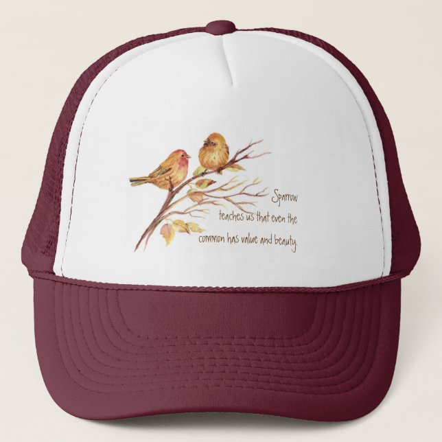 Animal Totem, Spiritual, Inspiration Encouragement Trucker Hat (Front)