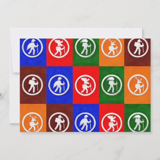 Animal Trail Markers Flat Card (Front)