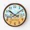 Animal Train Baby Wall Clock