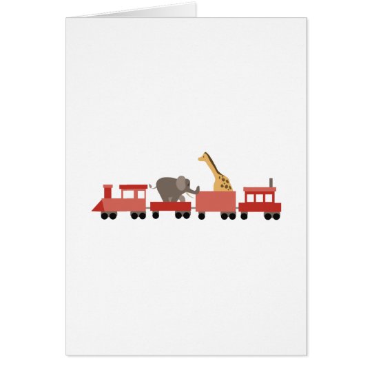 Animal Train Card