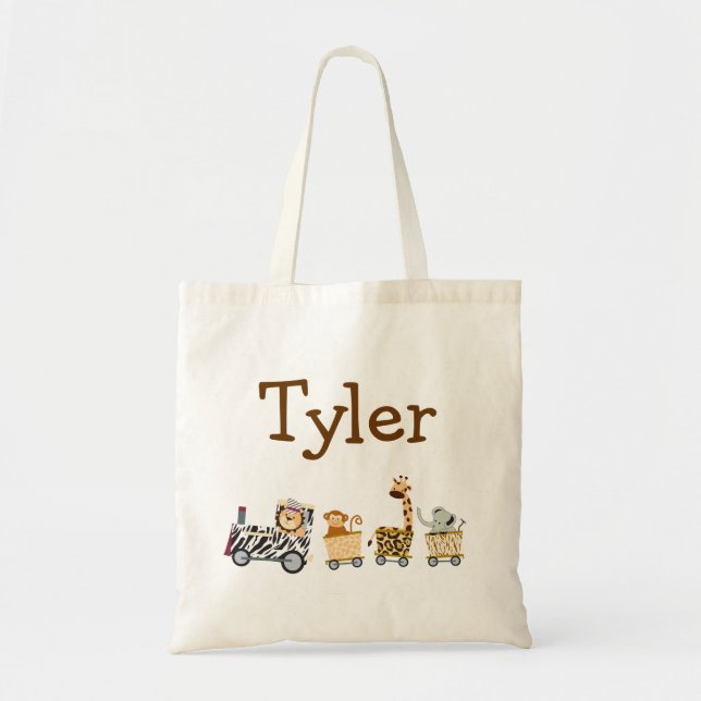 Animal Train Tote Bag (Front)