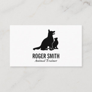 Animal Trainer Cat and Dog Lover Business Card