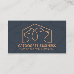 Animal Training Coach Service Business Card