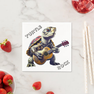 Animal Turtle Cartoon Caricature Napkin