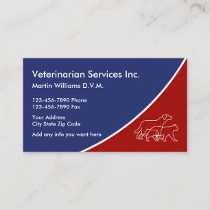 Animal Veterinarian Businesscards Business Card