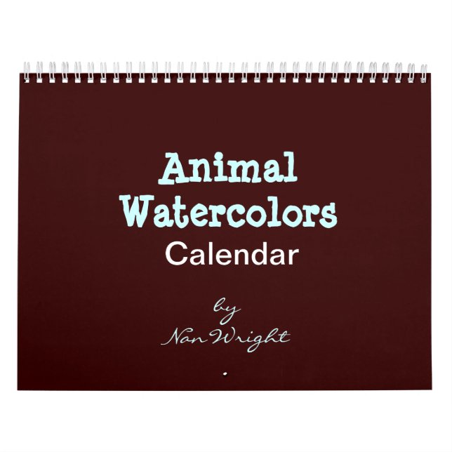 Animal Watercolor Calendar (Cover)