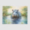 Animal Watercolor Hippopotamus