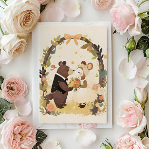 Animal Wedding Cute Nature Invitation