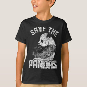 Animal Welfare Bear Earth Day Save The Panda T-Shirt