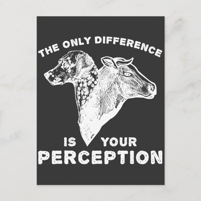 Animal Welfare Perception Animal Rights Activists Postcard (Front)