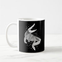 Animal White Silhouette - Crocodile