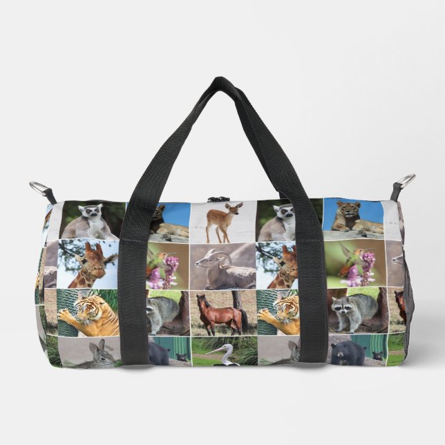 Animal Wildlife Boys Duffle Bag (Front)