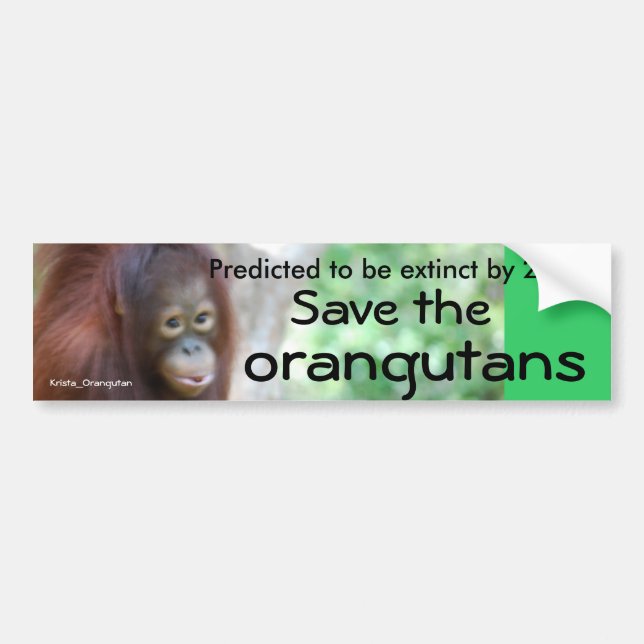 Animal Wildlife Conservation Bumper Sticker (Front)