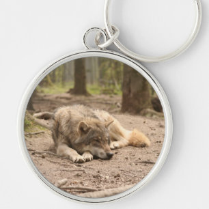 Animal Wolf Peace Love Wild Country Nature Key Ring