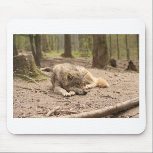 Animal Wolf Peace Love Wild Country Nature Mouse Mat