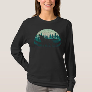 Animal Wolf Trees Outdoors Forest Wildlife Retro N T-Shirt