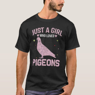 Animal   Women Just A Girl Who Loves Pigeons T-Shirt