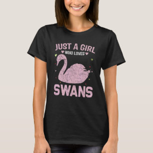 Animal   Women Just A Girl Who Loves Swans T-Shirt