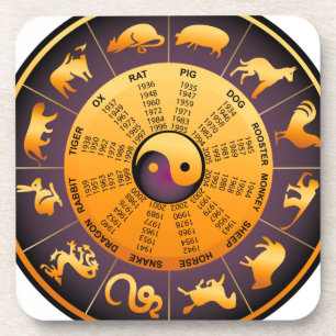 Animal Yin Yang Coaster