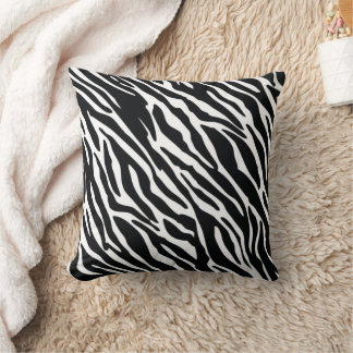 Animal zebra stripe seamless pattern design cushion