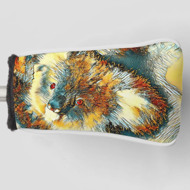 AnimalArt_Bear_005 Golf Head Cover (Front)