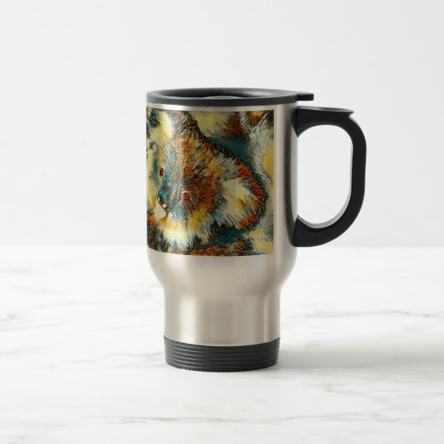 AnimalArt_Bear_005 Travel Mug (Right)