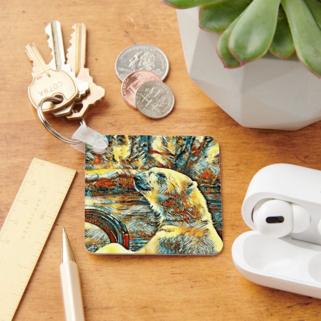 AnimalArt_Bear_012 Key Ring (Desk)