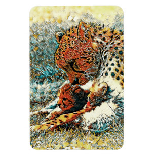 AnimalArt_Cheetah_015 Magnet
