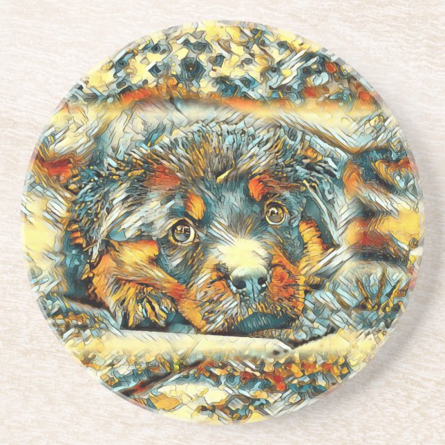 AnimalArt_Dog_001 Coaster (Front)