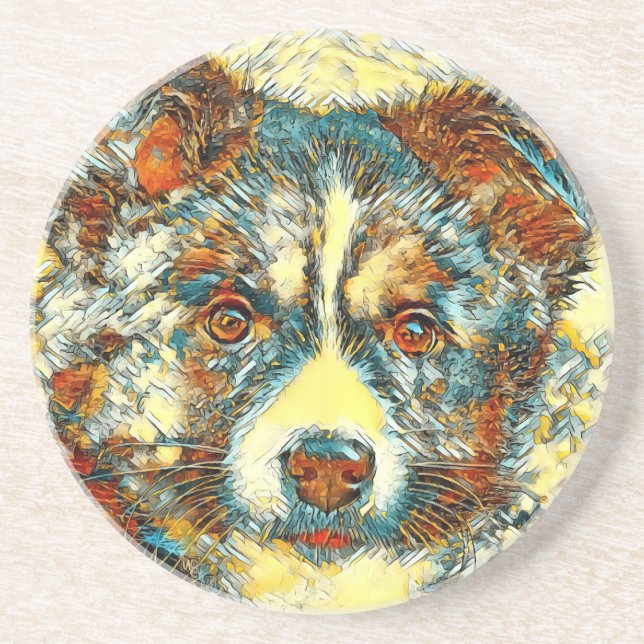 AnimalArt_Dog_006 Coaster (Front)