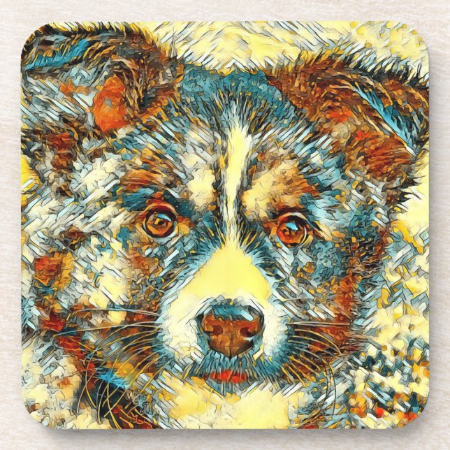 AnimalArt_Dog_006 Coaster (Front)
