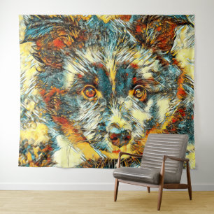 AnimalArt_Dog_008 Tapestry