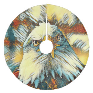 AnimalArt_Eagle_20170603_by_JAMColors Fleece Tree Skirt