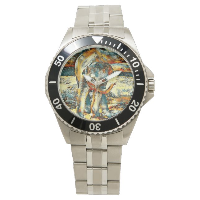 AnimalArt_Elephant_003 Watch (Front)