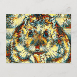 AnimalArt_Hamster_001 Postcard