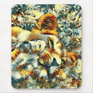 AnimalArt_Lion_008 Mouse Mat
