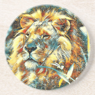 AnimalArt_Lion_009 Coaster