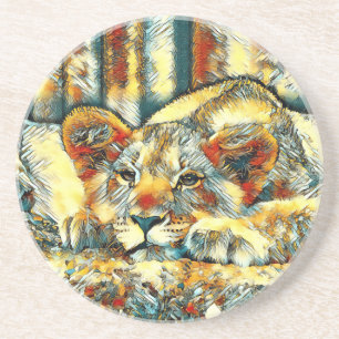 AnimalArt_Lion_036 Coaster