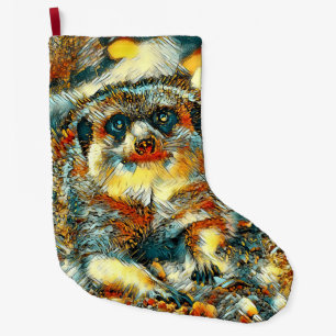 AnimalArt_Meerkat_003 Large Christmas Stocking