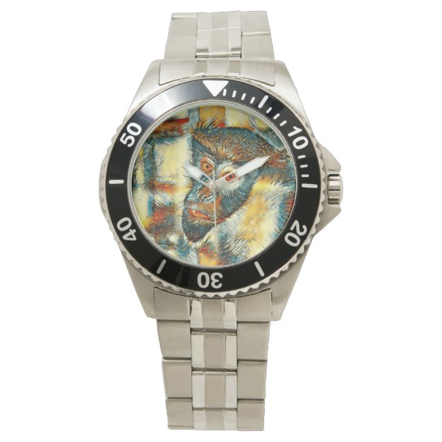 AnimalArt_Monkey_002 Watch (Front)
