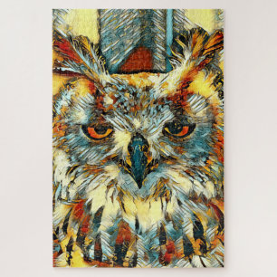 AnimalArt_Owl_20170905_by_JAMColors Jigsaw Puzzle