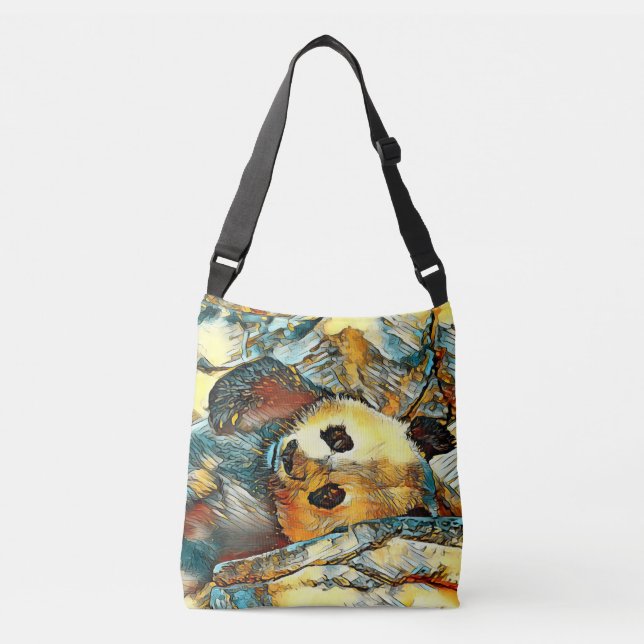 AnimalArt_Panda_002 Crossbody Bag (Front)