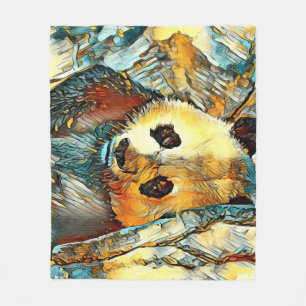 AnimalArt_Panda_002 Fleece Blanket