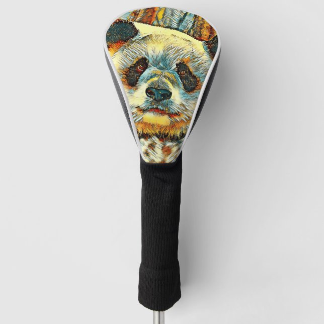 AnimalArt_Panda_014 Golf Head Cover (Front)