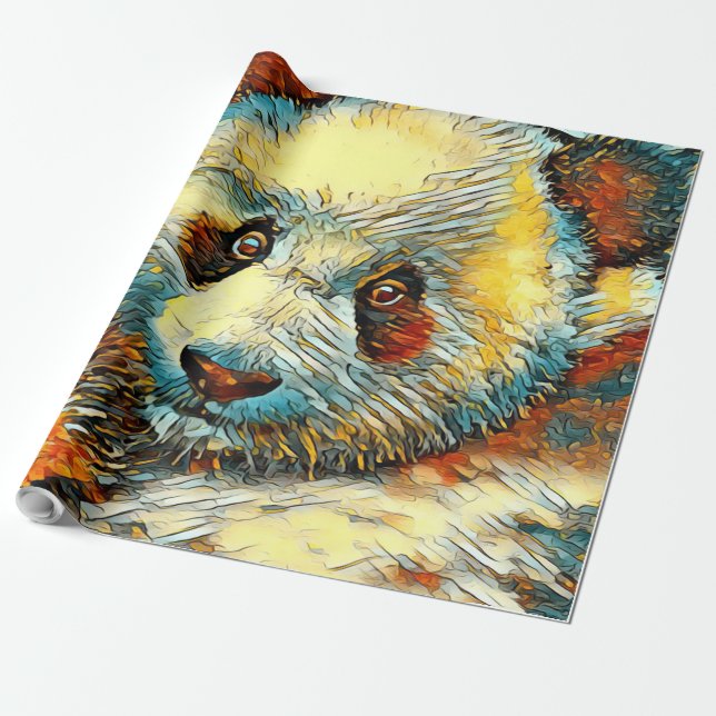 AnimalArt_Panda_20170601_by_JAMColors Wrapping Paper (Unrolled)